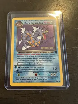 Pokemon TCG 2000 Team Rocket: Dark Gyarados 8/82 Rare Holo Card - Lightly Played - Image 1
