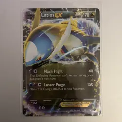2013 Pokemon TCG Trading Card Latios EX 86/116 Holo Rare BW Plasma Freeze Card - Image 1