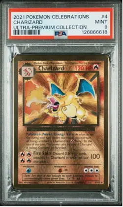 Charizard (Celebrations Metal Card) 004/102 Miscellaneous Cards & Products PSA 9 - Image 1