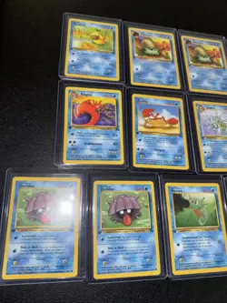 Pokemon 10 Card Lot Vintage Fossil 1st Edition! Psyduck Kingler Seadra - Image 2