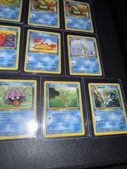 Pokemon 10 Card Lot Vintage Fossil 1st Edition! Psyduck Kingler Seadra - Image 5