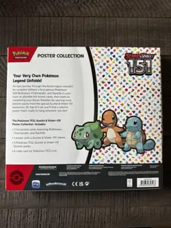 POKEMON TRADING CARD GAME SCARLET & VIOLET 151 POSTER COLLECTION with 33 Cards 820650853166 - Image 2