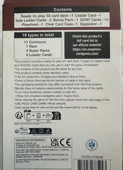 One Piece Card Game OPCG ST 13 Three Brothers Starter Deck NEW *Box damaged - Image 2