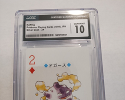 1999 Pokemon Silver Deck Japanese Playing Card 2 Diamonds Koffing #109 Gem 10 - Image 3