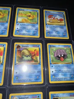 Pokemon 9 Card Lot Vintage Fossil 1st Edition! Psyduck Krabby Horsea - Image 3