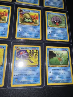 Pokemon 9 Card Lot Vintage Fossil 1st Edition! Psyduck Krabby Horsea - Image 5