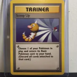 Scoop Up 107/130 Rare Non-Holo Base 2 Set Pokemon Trainer Card NM - Image 1