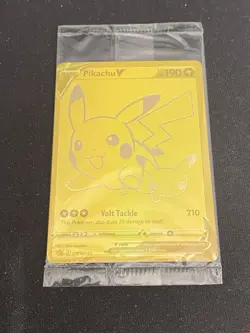 Pikachu V SWSH145 Promo Celebrations English Pokemon Card Sealed Cello Pack - Image 1