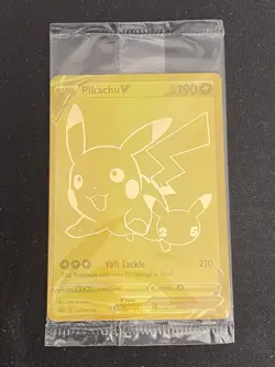 Pikachu V SWSH145 Promo Celebrations English Pokemon Card Sealed Cello Pack - Image 2