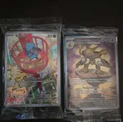 Sealed!! Pokemon Mega Evolution ETB Riolu and Alakazam PC Stamped Promo Cards - Image 3