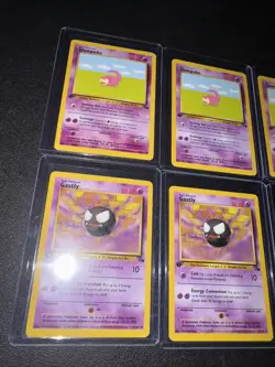 Pokemon 6 Card Lot Vintage Fossil 1st Edition! Slowpoke Gaslty - Image 2