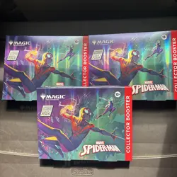 Magic The Gathering Marvel Spider Man Collector Booster Omega Boxes Lot of 3 🔥 - Image 1