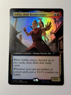 MagicCon Atlanta 2025 Promo --Sokka, Bold Boomeranger Foil MTG Avatar - Image 1