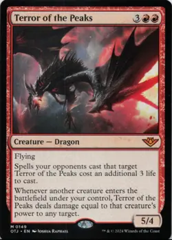 MTG Terror of the Peaks Normal NM Outlaws of Thunder Junction OTJ Magic 149 - Image 1
