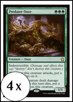 MTG - 4 x Predator Ooze - Foundations - Playset 4x x4 - Image 1