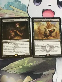 C5075 MAGIC MTG KHANS OF TARKIR GRIM HARUSPEX RETRIBUTION OF THE ANCIENTS R LP - Image 1