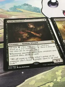 C5075 MAGIC MTG KHANS OF TARKIR GRIM HARUSPEX RETRIBUTION OF THE ANCIENTS R LP - Image 3