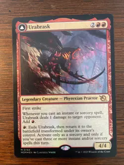 MTG Urabrask Legendary Creature Phyrexian Praetor Foil Mythic NM - Image 1