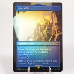 Rivendell Borderless Foil Universes Beyond Tales of Middle Earth LoTR MTG LP - Image 1