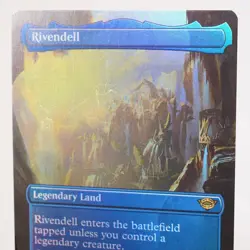 Rivendell Borderless Foil Universes Beyond Tales of Middle Earth LoTR MTG LP - Image 3