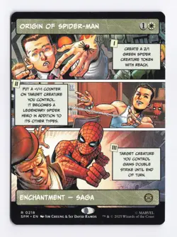 Origin of Spider-Man (Borderless) 0218 (R) MTG Marvel's Spider-Man (SPM) - Image 1