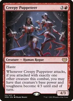 MTG-NM- Innistrad: Crimson Vow-Creepy Puppeteer-151 - Image 1