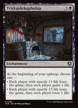 MTG-NM- Innistrad Remastered-Triskaidekaphobia-0136 - Image 1