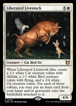 MTG-NM-Commander: Wilds of Eldraine-Liberated Livestock-0005 - Image 1