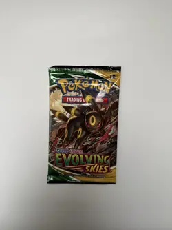 Pokemon TCG - x1 Evolving Skies Booster Pack - Sword & Shield - New/ Umbreon Art - Image 1