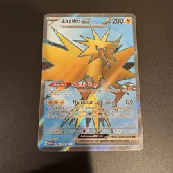 Pokemon Zapdos 192/165 Full art holo (SV:151 English) Pre-Owned NM - Image 1