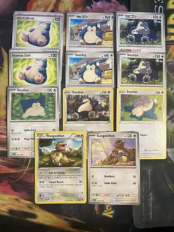 Pokemon Snorlax & Kangaskhan TCG Cards Lot Vintage - Modern All Different - Image 1