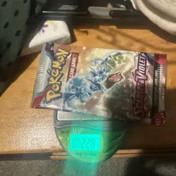 VERY HEAVY 22.8g Scarlet And Violet Base Pokemon TCG Booster Pack - Image 2