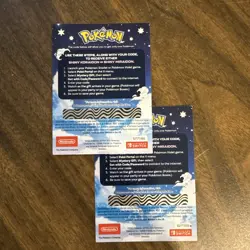 Shiny Koraidon & Shiny Miraidon Pokemon Scarlet Violet Code Card - Gamestop - x2 - Image 2