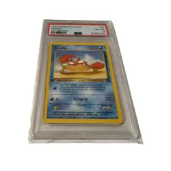 1999 PSA 8 Pokemon Fossil Krabby #51 1st Edition Graded - Image 1