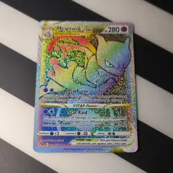 Pokemon Mewtwo Vstar 079/078 Pokemon Go Rainbow Secret Rare TCG - Image 1