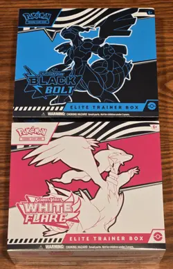 Pokemon TCG Black Bolt & White Flare Elite Trainer Box ETB Set of 2 - NEW/SEALED - Image 1