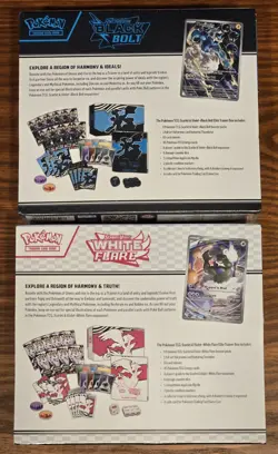 Pokemon TCG Black Bolt & White Flare Elite Trainer Box ETB Set of 2 - NEW/SEALED - Image 3