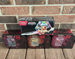 BRAND NEW-Pokemon TCG: Team Rocket Tins-Full Art Set & Prismatic Surprise Box - Image 1