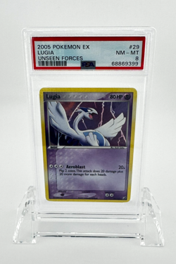 2005 Pokemon EX Unseen Forces Lugia #29 PSA 8 NM-MT - Image 1