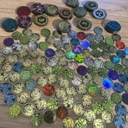 Lot Of 192 Pokemon Coins - Regular And Jumbo (All Official Coins)! - Image 2