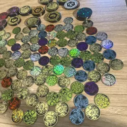Lot Of 192 Pokemon Coins - Regular And Jumbo (All Official Coins)! - Image 4