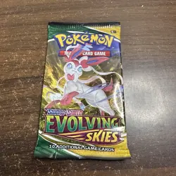 Nintendo Pokemon TCG Sword & Shield Evolving Skies Booster Pack Slyveon Art New - Image 1
