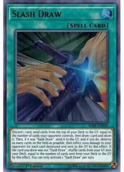 Yugioh - Slash Draw (Ultra Rare) (1st Edition) - BLRR-EN020 P - Image 1