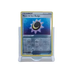 Moon & Sun Badge 151/203 Reverse Holo Evolving Skies Pokemon Card - Image 1