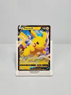 Pikachu V SWSH061 Black Star Promo Shining Fates Pokemon Card - Image 1