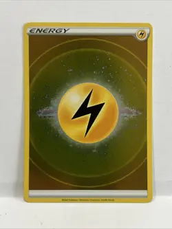 LIGHTNING ENERGY Crown Zenith - Reverse HOLO Pokemon Card - Near Mint - Image 1