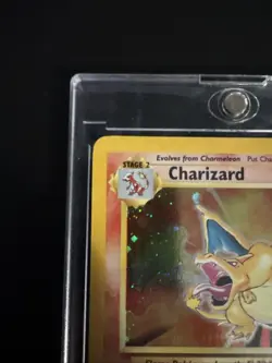 Pokemon 2000 Base Set 2 Charizard Trading Card 4/130 Holo - Image 2