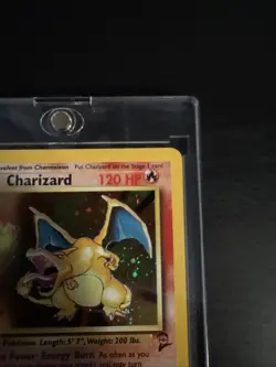 Pokemon 2000 Base Set 2 Charizard Trading Card 4/130 Holo - Image 3