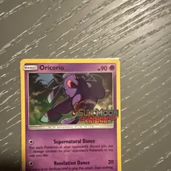 Oricorio SM19 Guardians Rising STAFF Prerelease Holo Rare Promo Pokemon Card - Image 3