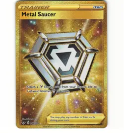 Pokemon Metal Saucer 214/202 Sword & Shield Base LP Card - Image 1